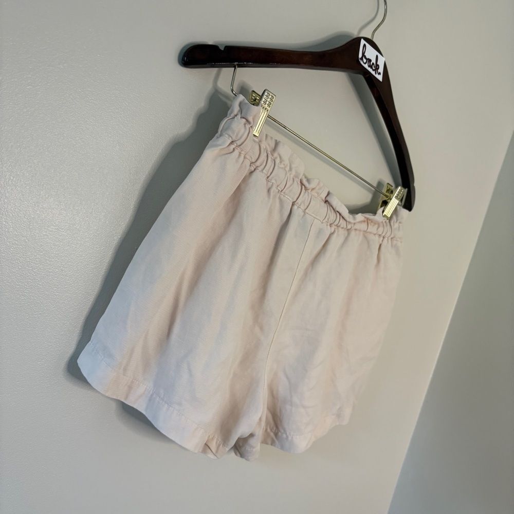 HATCH Maternity Cream Classy Casual Shorts Tencel Linen Women's 2 great preworn - Picture 10 of 11